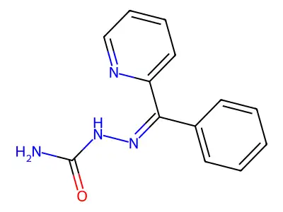 Hydrazinecarboxamide, 2-(phenyl-2-pyridinylmethylene)- structure