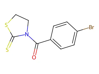 3-(4-Bromobenzoyl)-1,3-thiazolidine-2-thione structure