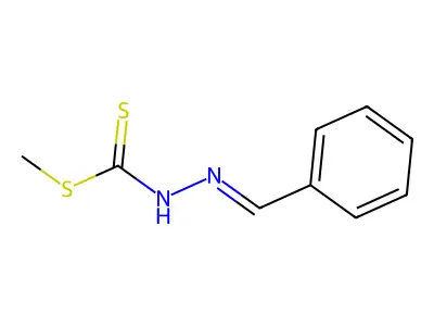 methyl N-(benzylideneamino)carbamodithioate structure