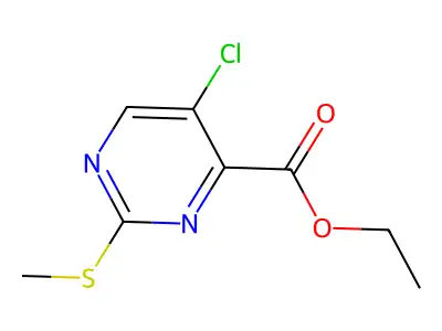 5-Chloro-2-(methylsulfanyl)pyrimidine-4-carboxylate structure
