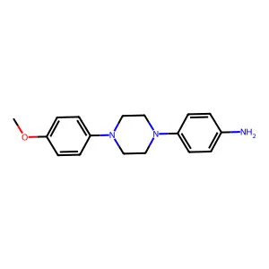 Benzenamine, 4-(4-(4-methoxyphenyl)-1-piperazinyl)- structure
