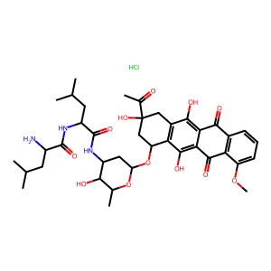 Leucyl-leucyldaunorubicin HCl structure