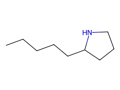 2-Pentylpyrrolidine structure