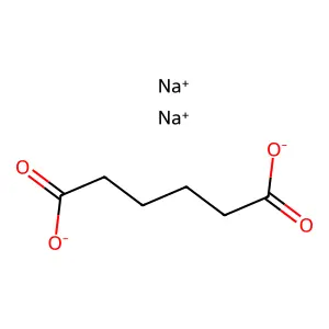 Disodium adipate structure