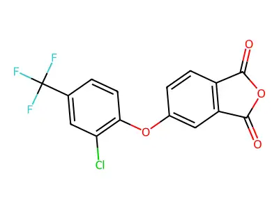 5-(2-Chloro-4-(trifluoromethyl)phenoxy)isobenzofuran-1,3-dione structure