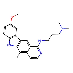 1,3-Propanediamine, N'-(9-methoxy-5-methyl-6H-pyrido(4,3-b)carbazol-1-yl)-N,N-dimethyl- structure