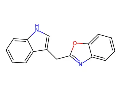 Benzoxazole, 2-(1H-indol-3-ylmethyl)- structure