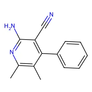 2-Amino-5,6-dimethyl-4-phenylnicotinonitrile structure