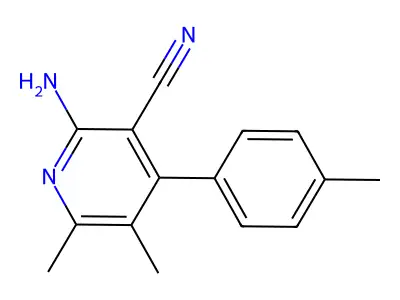 2-Amino-5,6-dimethyl-4-(4-methylphenyl)pyridine-3-carbonitrile structure