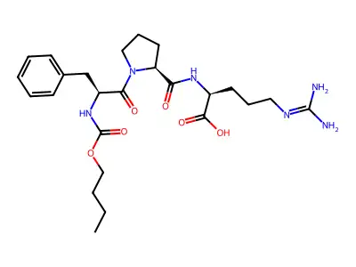 Boc-D-Phe-Pro-Arg-OH structure