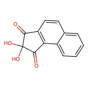 1H-Benz(e)indene-1,3(2H)-dione, 2,2-dihydroxy- structure