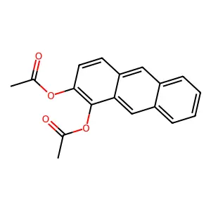 1,2-Anthracenediol, 1,2-diacetate structure