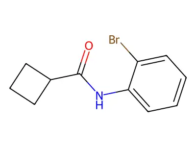 N-(2-bromophenyl)cyclobutanecarboxamide structure