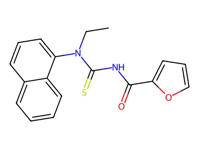 N-[ethyl(naphthalen-1-yl)carbamothioyl]furan-2-carboxamide structure