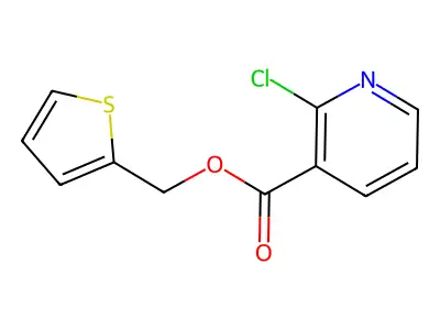 (Thiophen-2-yl)methyl 2-chloropyridine-3-carboxylate structure