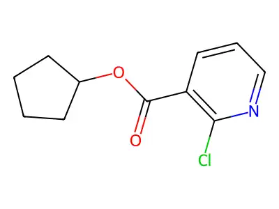 Cyclopentyl 2-chloropyridine-3-carboxylate structure
