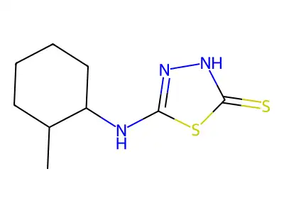 5-[(2-Methylcyclohexyl)amino]-1,3,4-thiadiazole-2-thiol structure