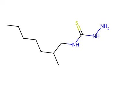 3-Amino-1-(2-methylheptyl)thiourea structure