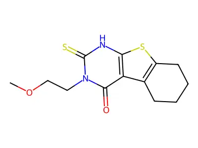 4-(2-Methoxyethyl)-5-sulfanyl-8-thia-4,6-diazatricyclo[7.4.0.0,2,7]trideca-1(9),2(7),5-trien-3-one structure