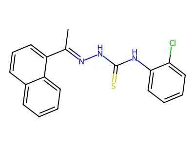N-(2-Chlorophenyl)-2-[1-(1-naphthalenyl)ethylidene]hydrazinecarbothioamide structure