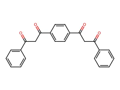 1,3-Propanedione, 1,1'-(1,4-phenylene)bis[3-phenyl- structure