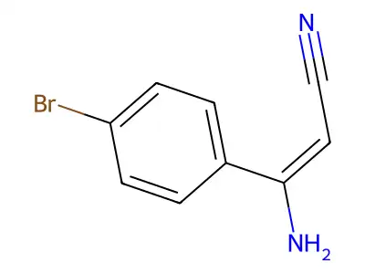 3-Amino-3-(4-bromophenyl)acrylonitrile structure