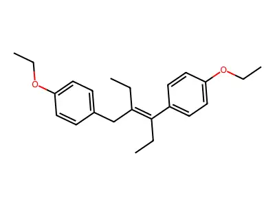 3-(p-Ethoxybenzyl)-4-(p-ethoxyphenyl)-3-hexene structure