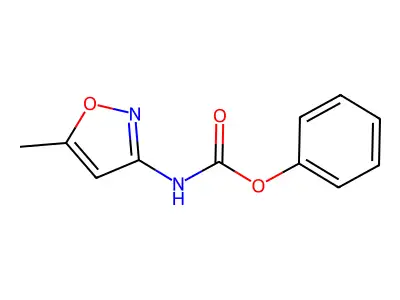 Phenyl 5-methylisoxazol-3-ylcarbamate structure