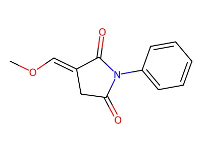 3-(Methoxymethylidene)-1-phenylpyrrolidine-2,5-dione structure