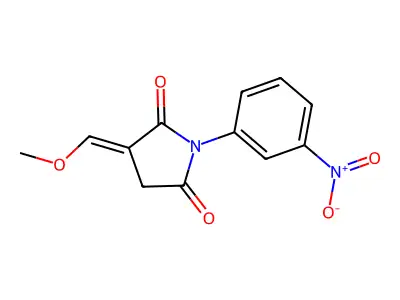 3-(Methoxymethylidene)-1-(3-nitrophenyl)pyrrolidine-2,5-dione structure