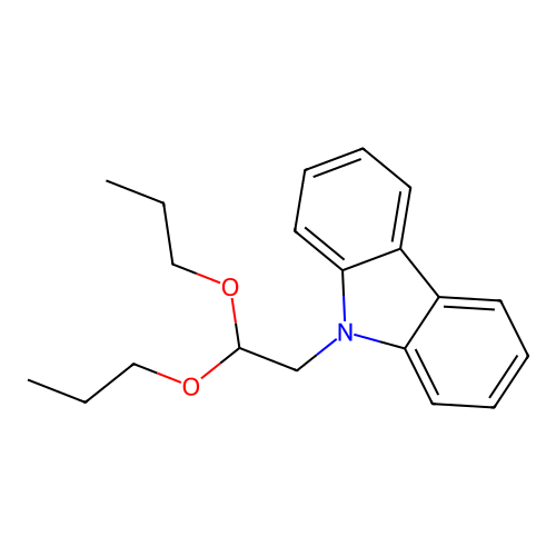 9-(2,2-dipropoxyethyl)-9H-carbazole structure