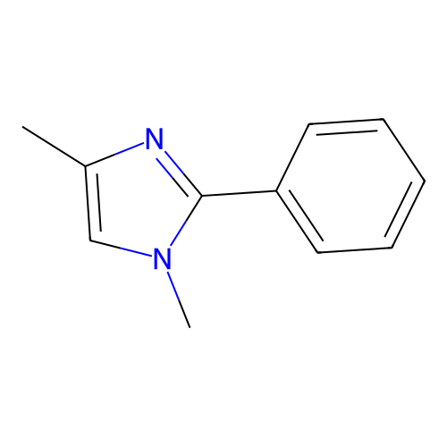 Imidazole, 1,4-dimethyl-2-phenyl- structure
