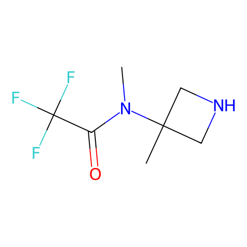 2,2,2-trifluoro-N-methyl-N-(3-methylazetidin-3-yl)acetamide structure