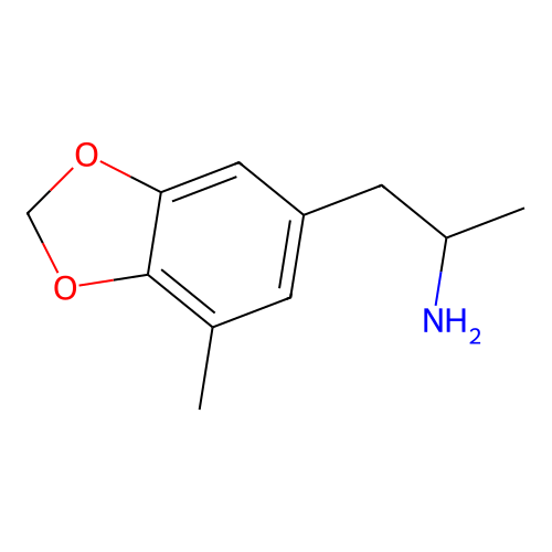1-(4-Methyl-1,3-benzodioxol-6-yl)-2-aminopropane structure