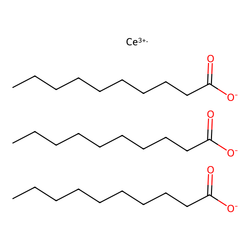 Decanoic acid, cerium salt (1:?) structure