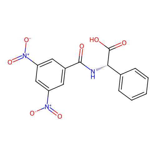 (S)-(+)-N-(3,5-Dinitrobenzoyl)-alpha-phenylglycine structure