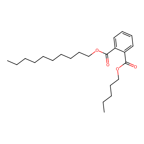 Pentyl decyl phthalate structure