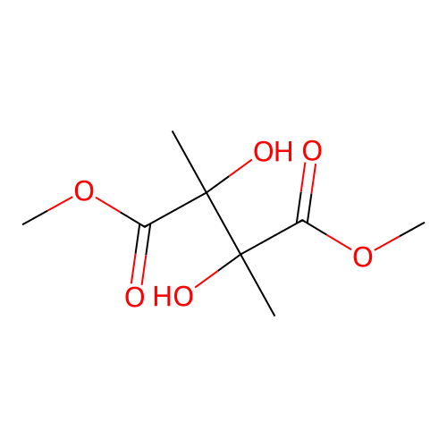 Dimethyl 2,3-dihydroxy-2,3-dimethylbutanedioate structure