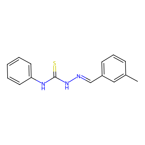 1-[(3-Methylphenyl)methylideneamino]-3-phenylthiourea structure