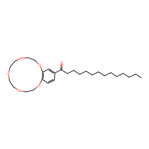 4-MYRISTOYLBENZO-15-CROWN-5 structure