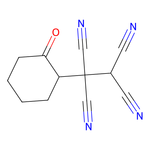 1-(2-Oxocyclohexyl)ethane-1,1,2,2-tetracarbonitrile structure