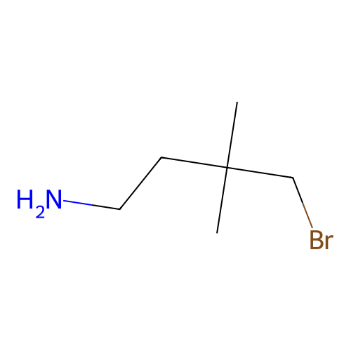 4-Bromo-3,3-dimethylbutan-1-amine structure