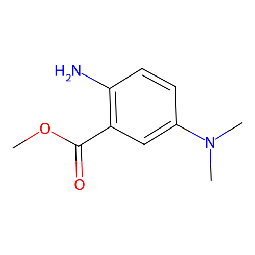 Benzoic acid, 2-amino-5-(dimethylamino)-, methyl ester structure