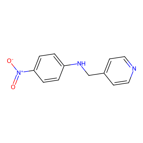 N-(4-picolyl)-4-nitroaniline structure