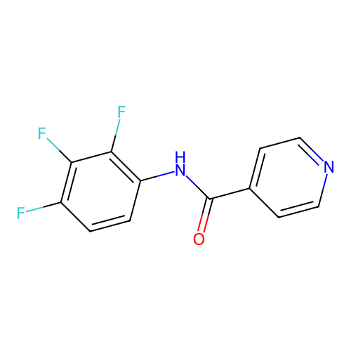 N-(2,3,4-trifluorophenyl)pyridine-4-carboxamide structure