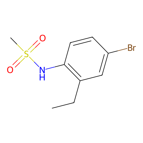 N-(4-bromo-2-ethylphenyl)methanesulfonamide structure