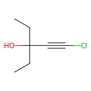1-Pentyn-3-ol, 1-chloro-3-ethyl- structure