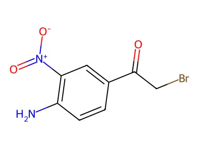 alpha-Bromo-4-amino-3-nitroacetophenone structure