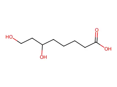 6,8-Dihydroxy-octanoic acid structure