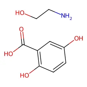 龙胆酸乙醇胺 structure